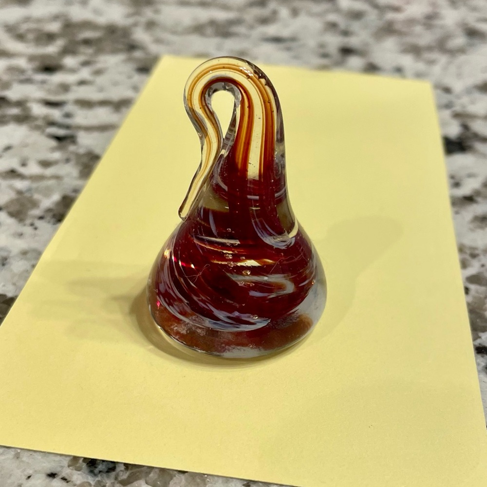 Glass Hershey’s Kiss Red
